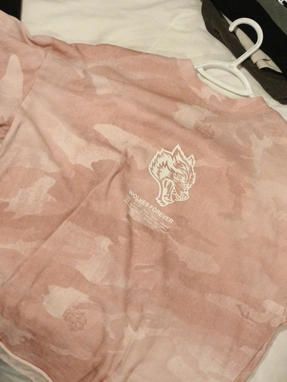 Darc Sport Wolves Forever Pink Camo Kids Sweatshirt